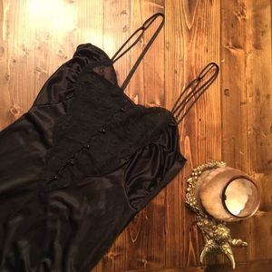 Vintage floor length black nightgown/lingerie